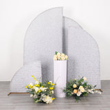 Elevate Your Wedding Decor with Silver Chiara Wedding Arch Covers