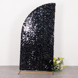7ft Black Double Sided Big Payette Sequin Chiara Wedding Arch Cover