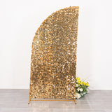 7ft Gold Double Sided Big Payette Sequin Chiara Wedding Arch Cover
